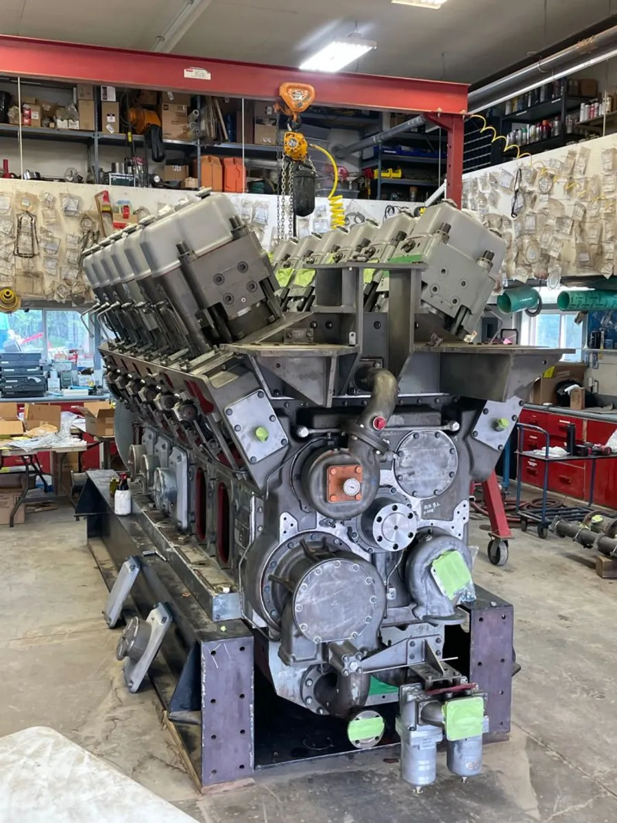 Engine rebuild underway in the Everflo shop